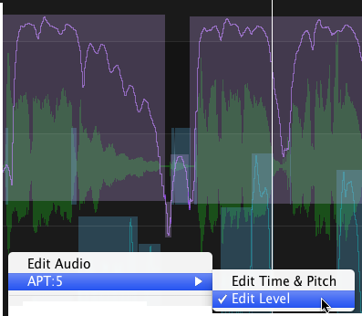 Editing level